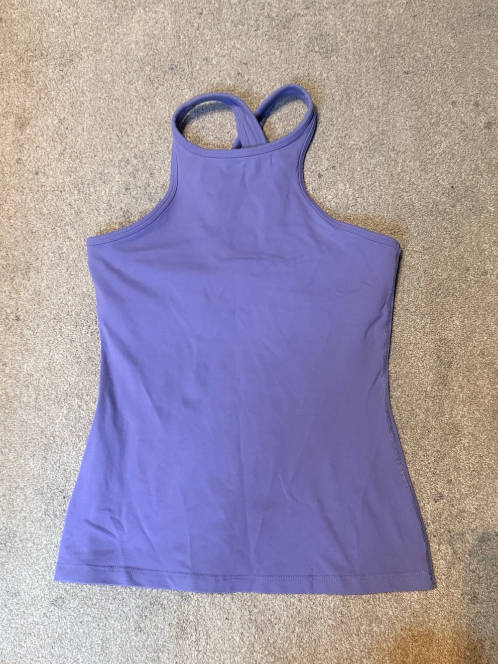 Beyond Yoga High Neck Crossback Built In Bra Workout Tank Top Size M